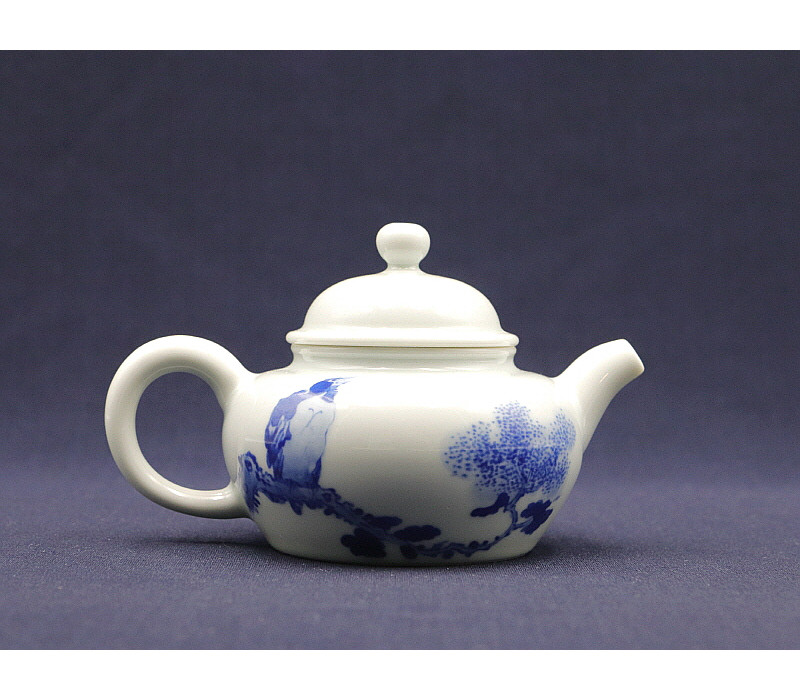 18. 청화 화조문