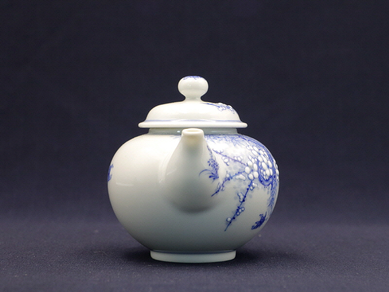 43. 청화 매죽조문