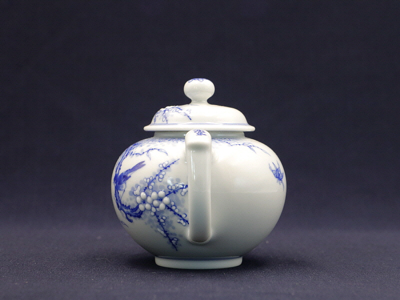 43. 청화 매죽조문