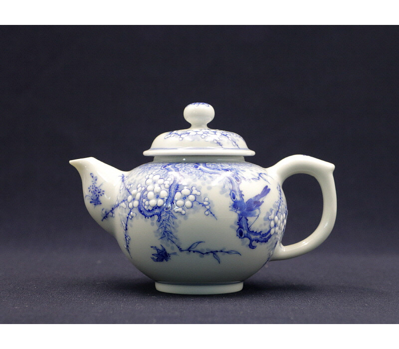 43. 청화 매죽조문