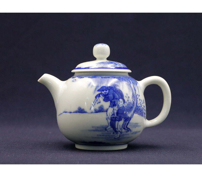 46. 청화 월화귀례문