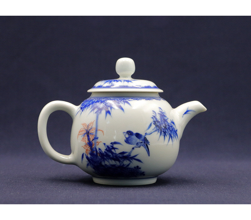 51. 청화 조죽문