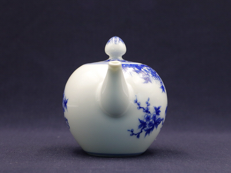 55. 청화 화조문