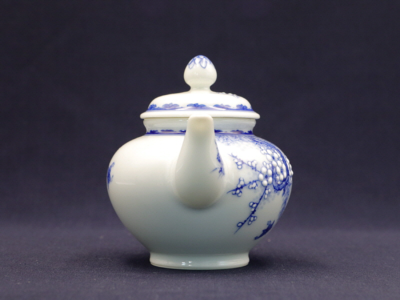 64. 청화 매죽조문