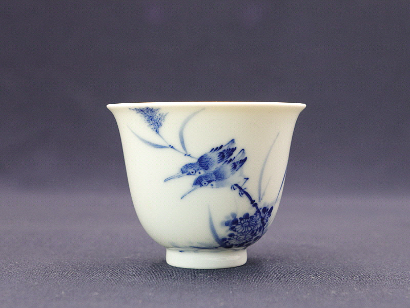 40. 청화 쌍취문