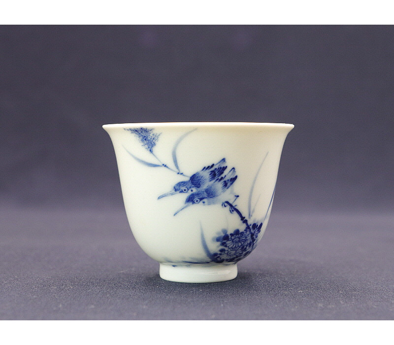 40. 청화 쌍취문