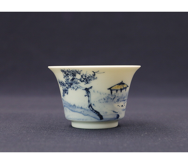 65. 청화유리홍 미가산수문