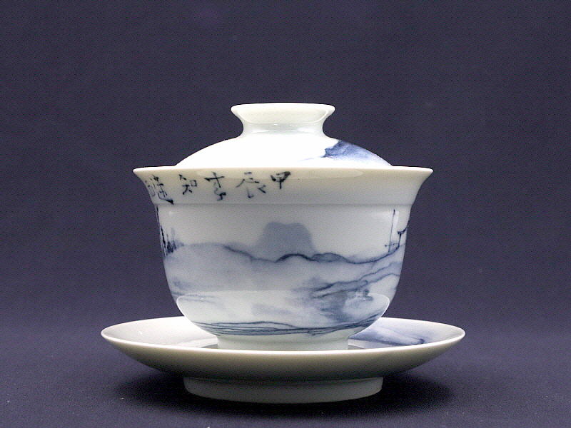 34. 청화유리홍 미가산수문