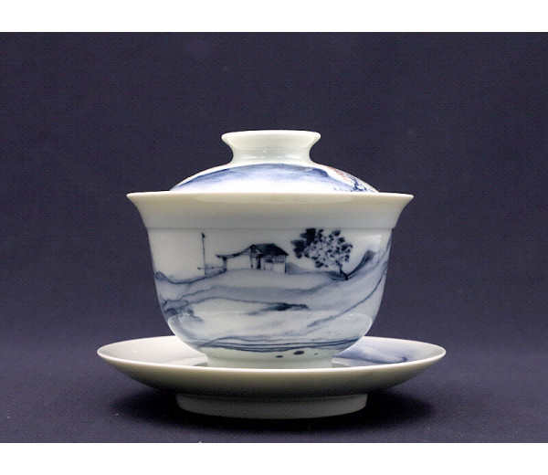 34. 청화유리홍 미가산수문