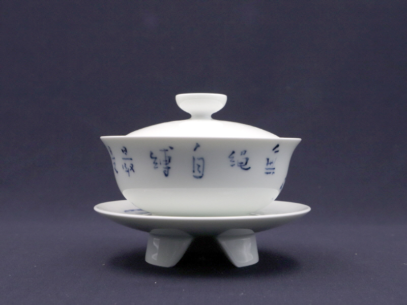 27. 청화유리홍 궐어문