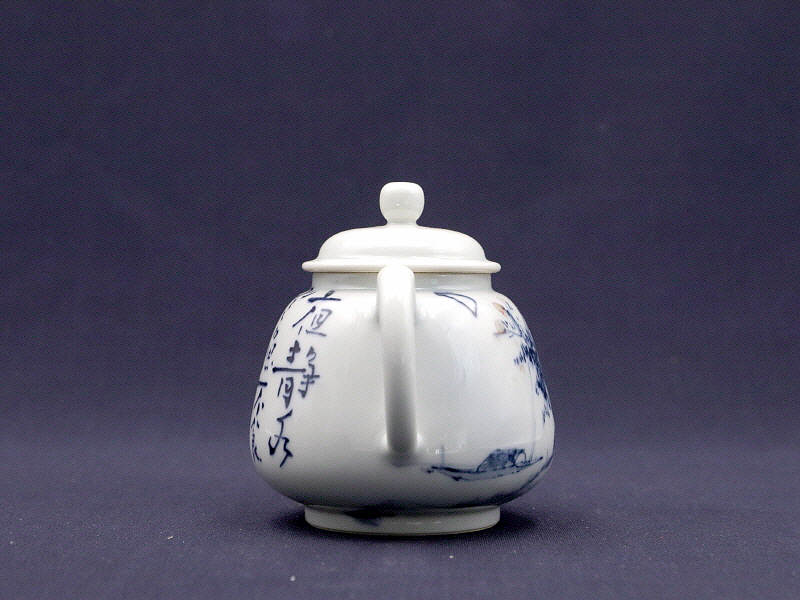 57. 청화유리홍 독락당문