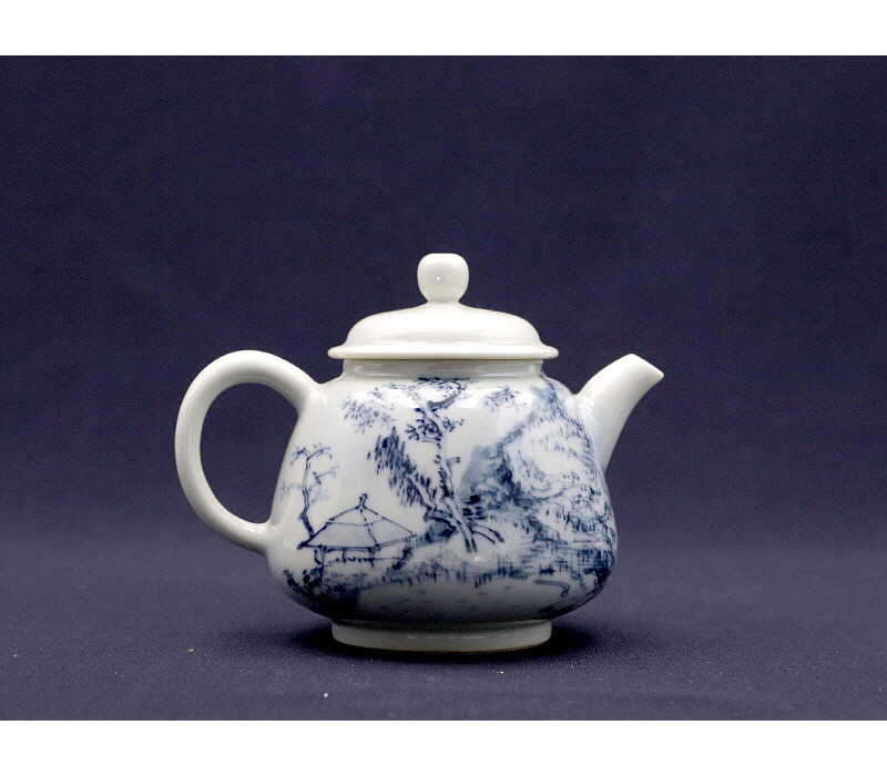 60. 청화유리홍 독락당문