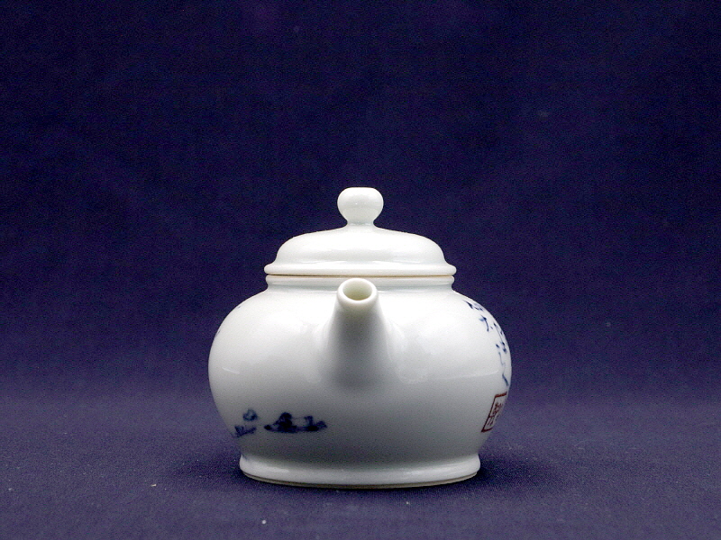 70. 청화유리홍 독락당문