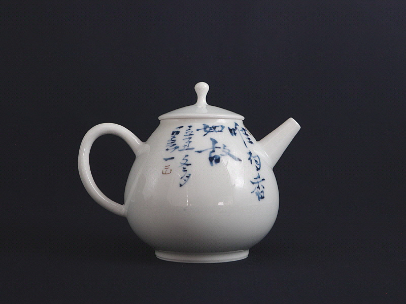 91. 청화유리홍 동자문