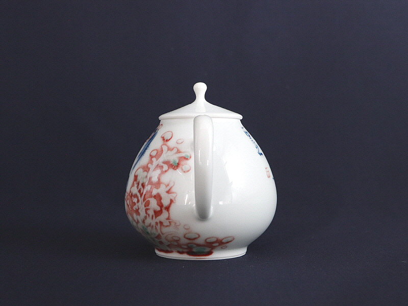 92. 청화유리홍 동자문