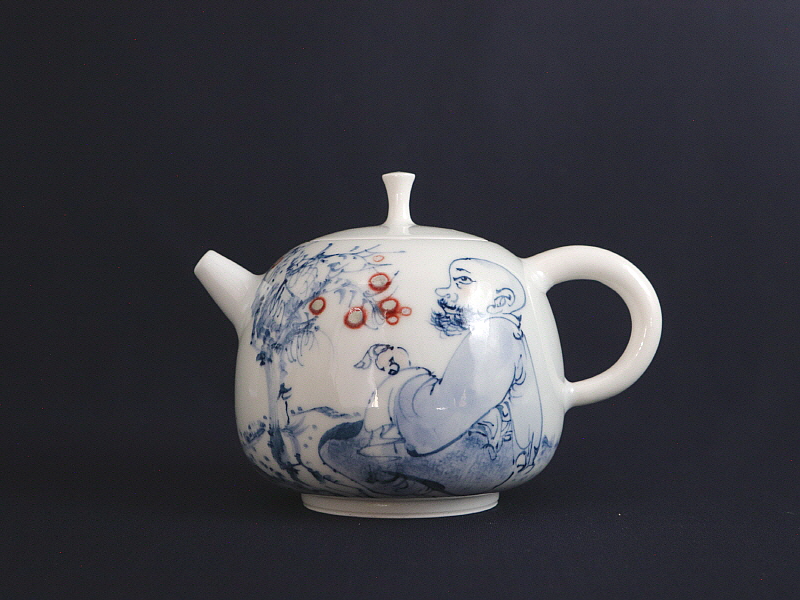 102. 청화유리홍 선인문