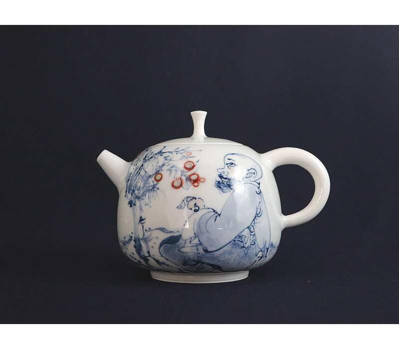 102. 청화유리홍 선인문