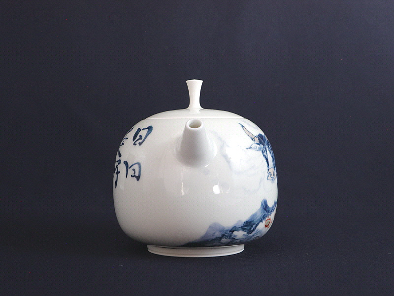 104. 청화유리홍 우도문