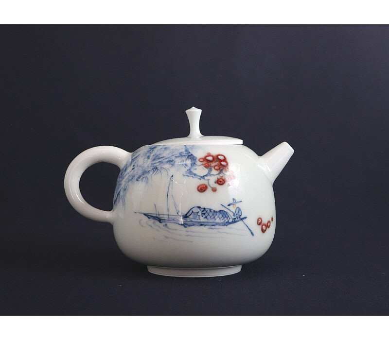 111. 청화유리홍 화회주문