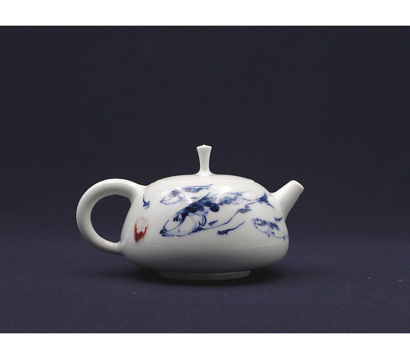 113. 청화유리홍 궐어문