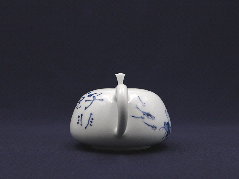 118. 청화유리홍 인물어문