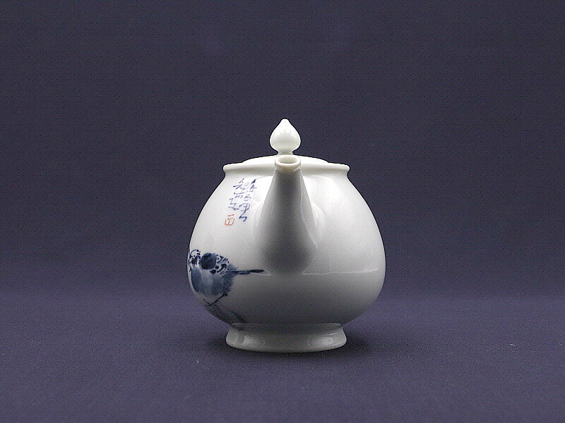 139. 청화 쌍조문