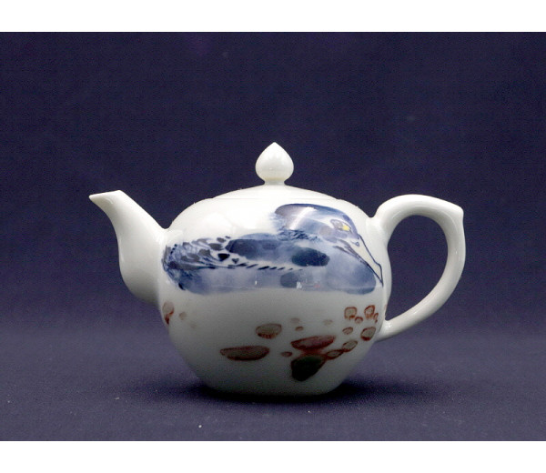 162. 청화유리홍 안압문