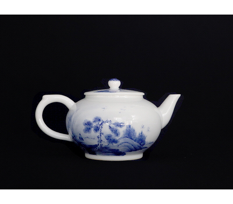 청화 산수문(小)