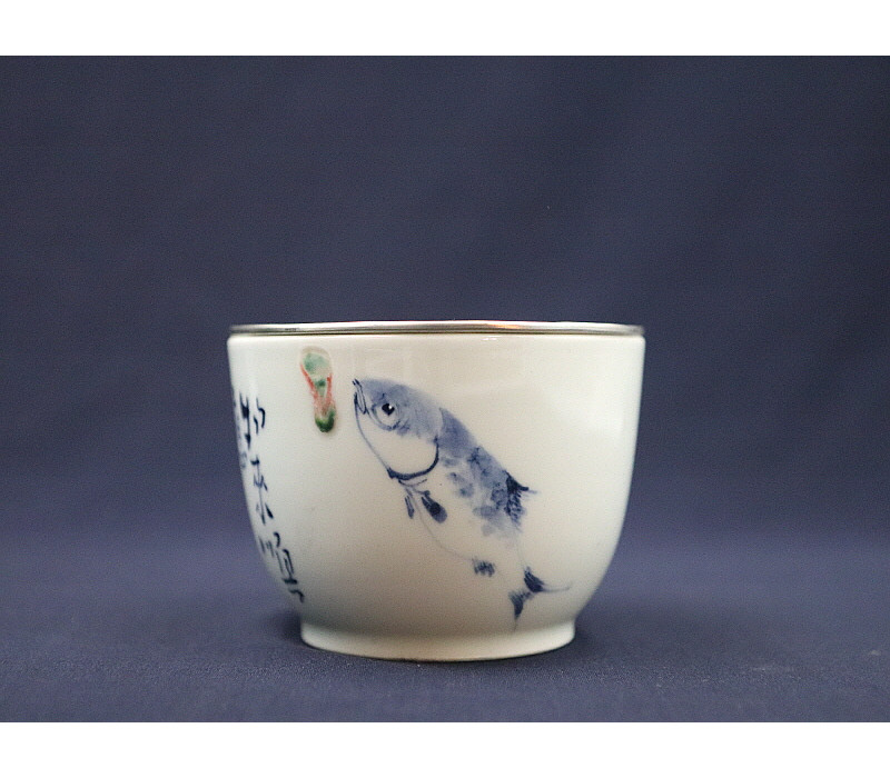 14. 청화유리홍 궐어문