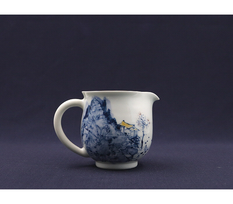 66. 청화유리홍 독락당문