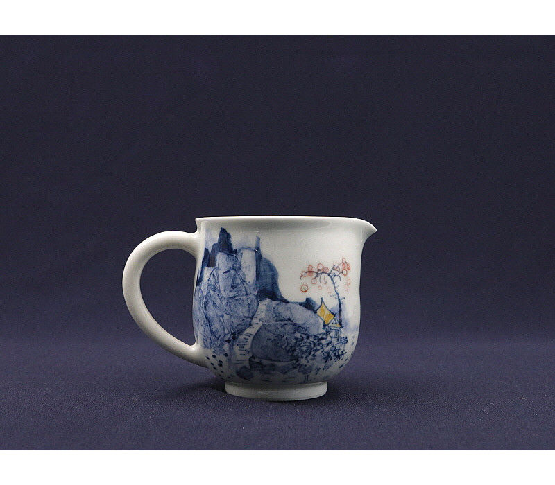 68. 청화유리홍 독락당문