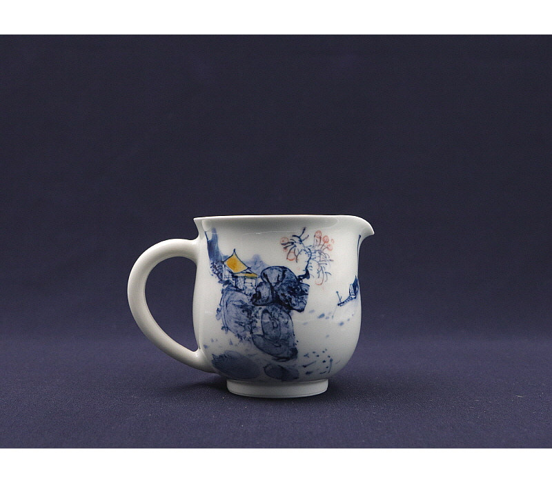 72. 청화유리홍 독락당문