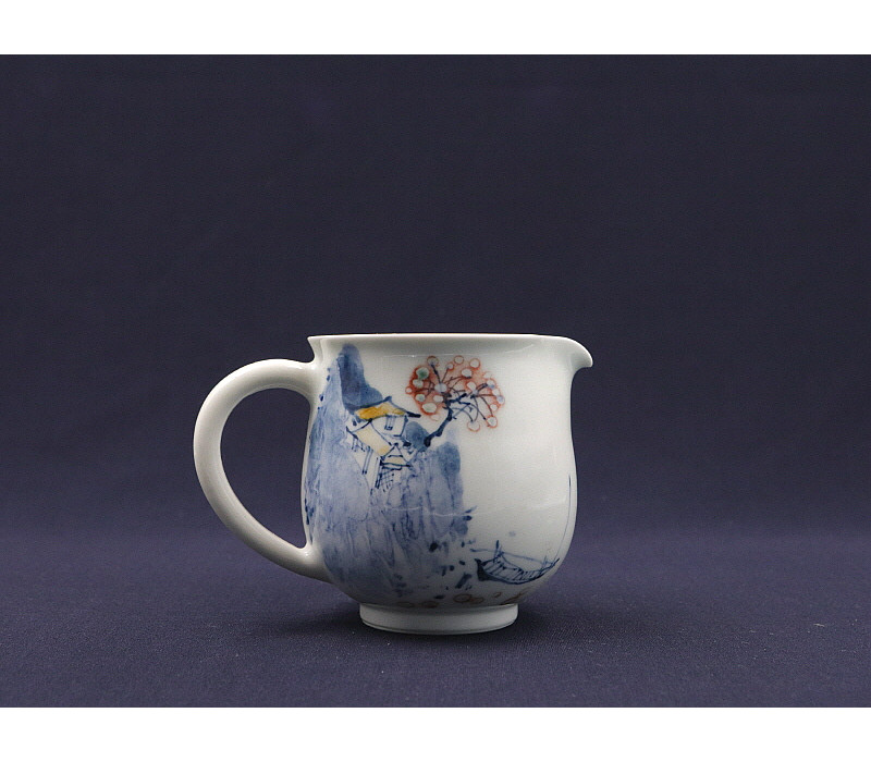 74. 청화유리홍 독락당문