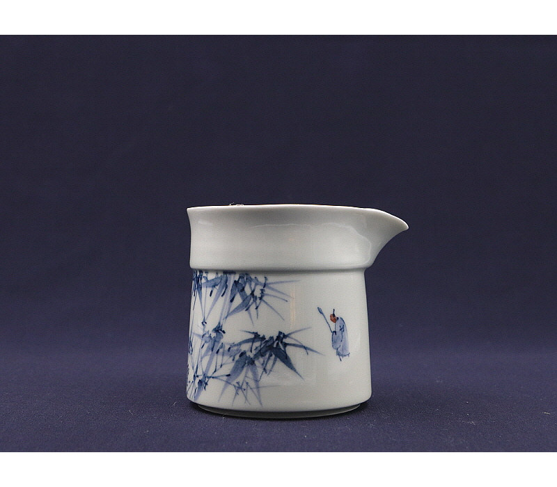 144. 청화 산수인물문