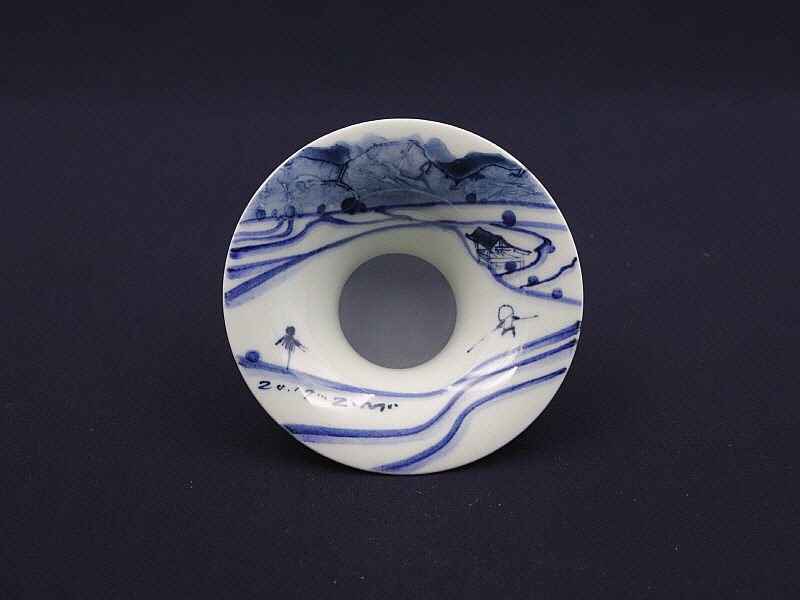 57. 청화 지화산수문