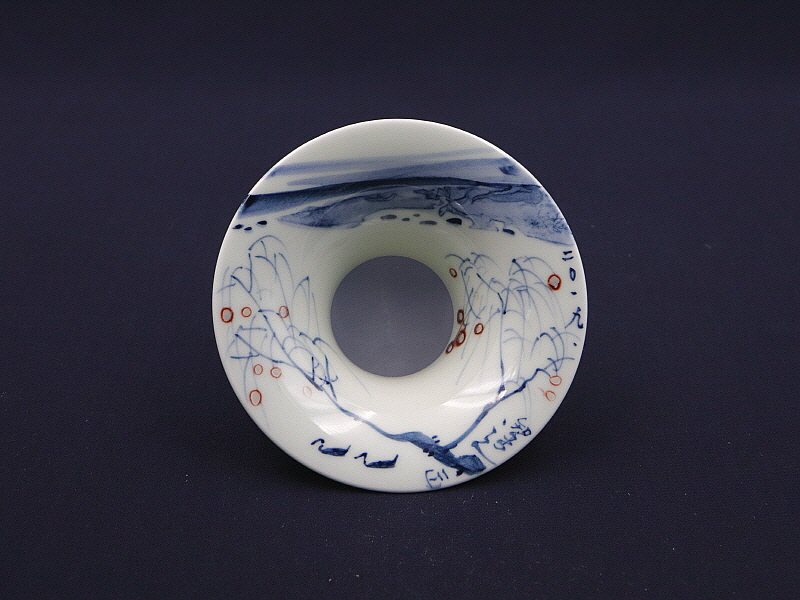 58. 청화 산수문