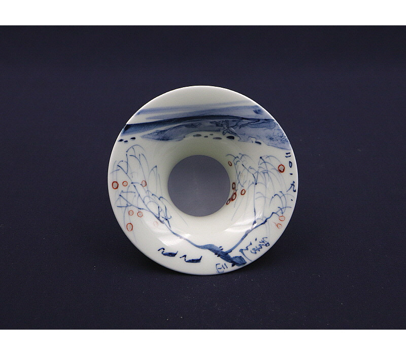 58. 청화 산수문