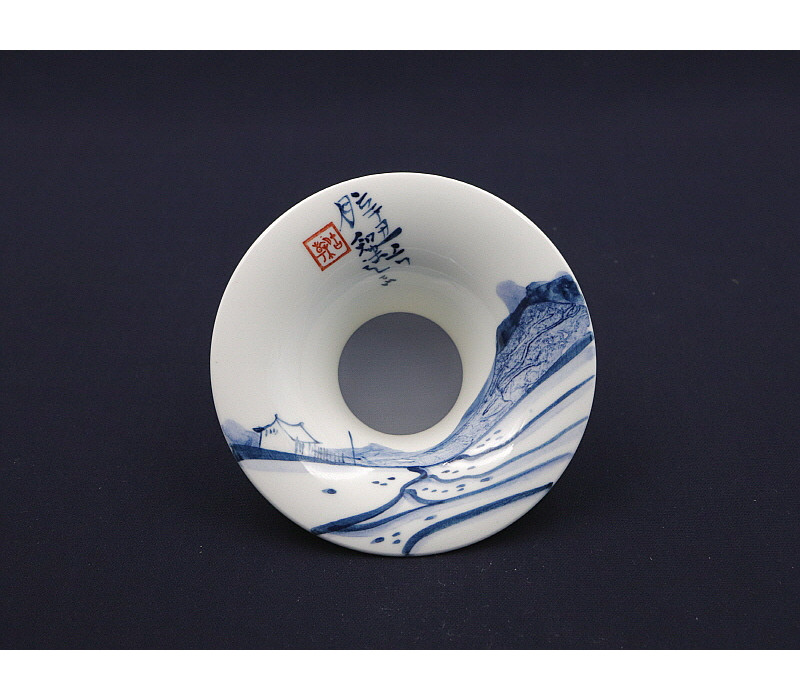 59. 청화 지화산수문