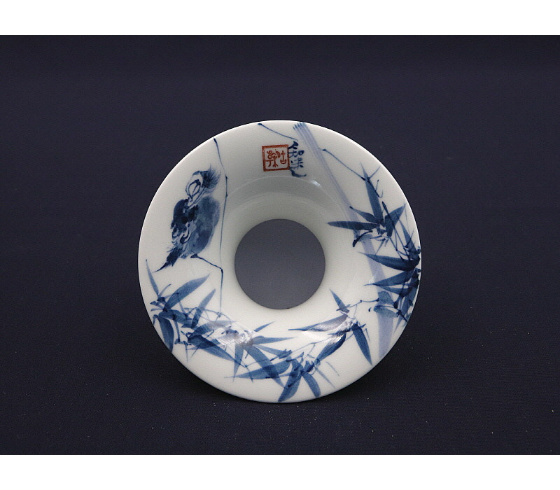 108. 청화 팔가조죽문