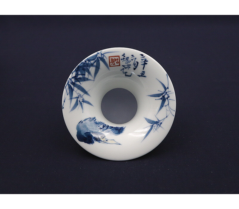 113. 청화 조죽문