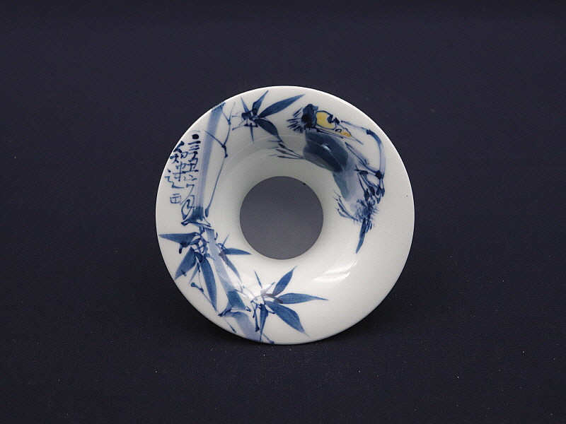 116. 청화 팔가조죽문