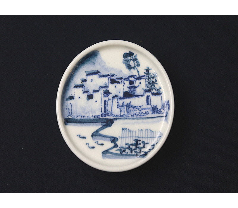 49. 청화 산수가문