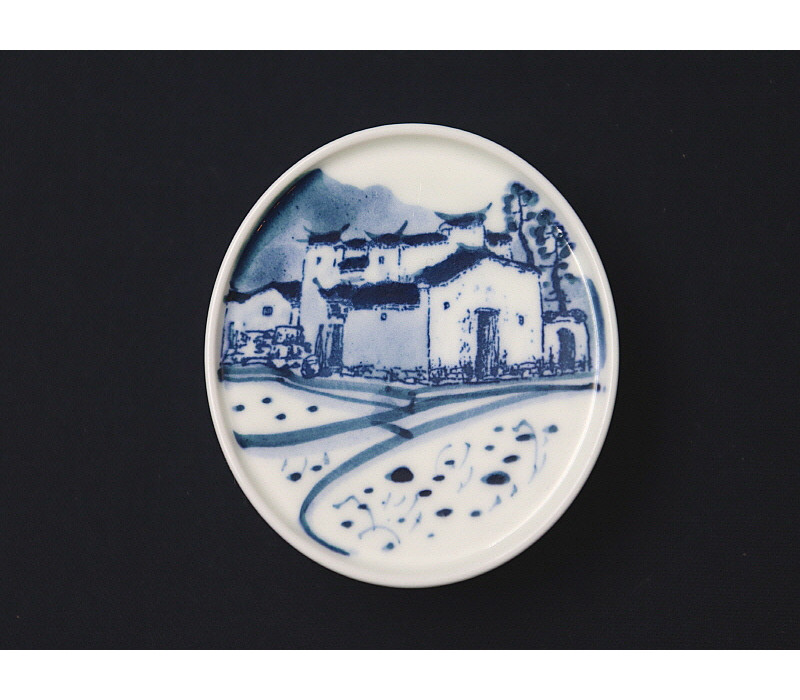 51. 청화 산수가문