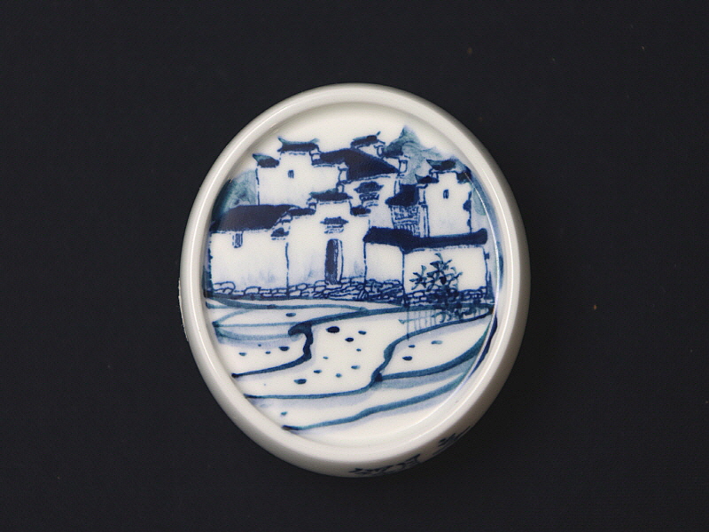 79. 청화 산수가문