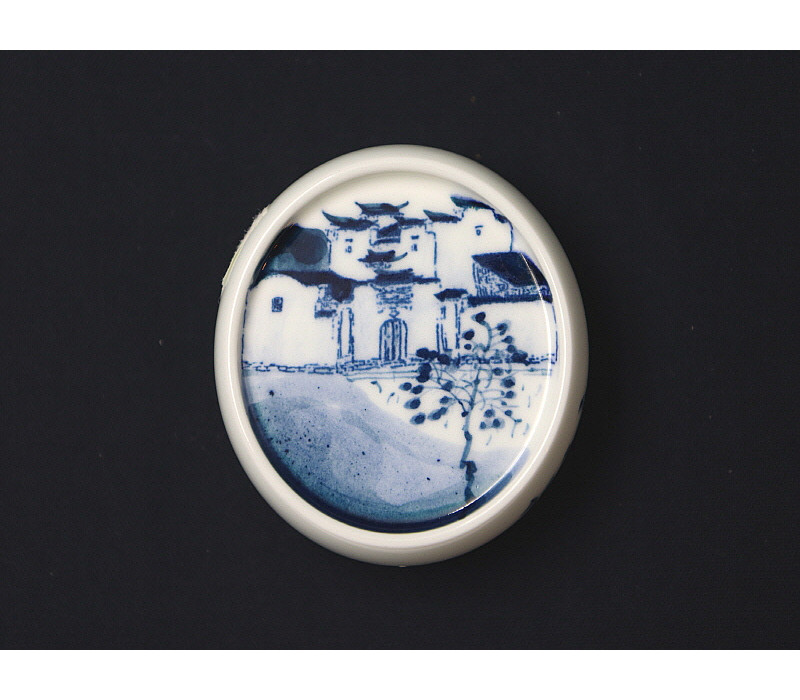 87. 청화 산수가문