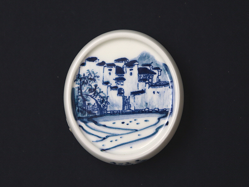 88. 청화 산수가문