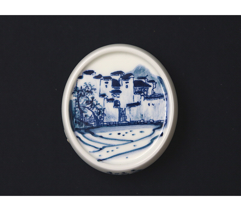 88. 청화 산수가문