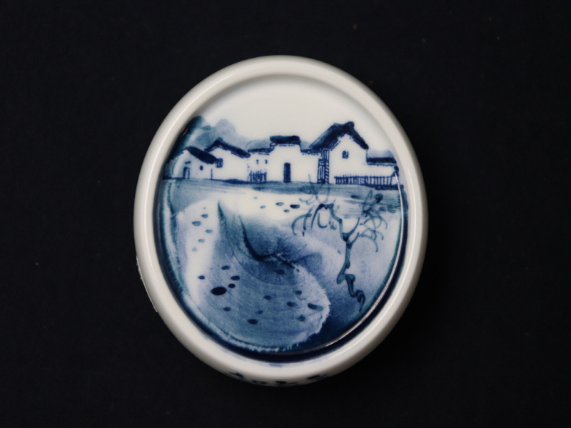 93. 청화 산수가문