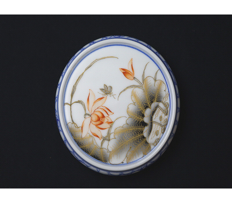 3. 분채 연화접문