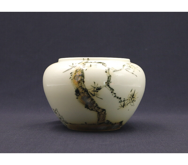 38. 청화 유리홍 락은문